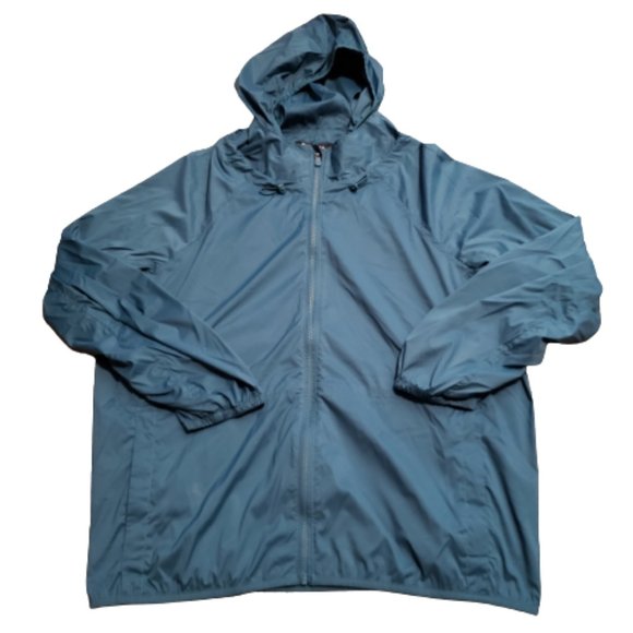Athleta Other - Athleta Full Zip Windbreaker Rain Jacket Blue | Men's Medium M Outdoor Hiking